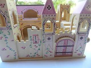 MELISSA AND DOUG PINK CASTLE DOLLHOUSE MEDIEVAL  