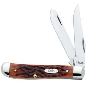  Case Chestnut Mini Trapper Clip&Spey Blades 3 1/2 Inch 