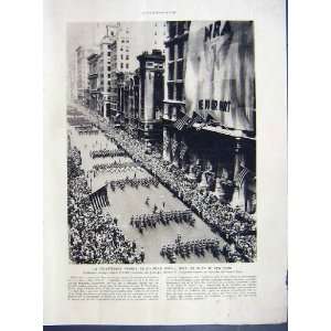  Blue Eagle Military New York Bagdad Funeral French 1933 