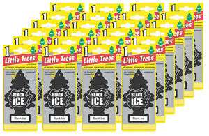Little Trees Car and Home Air Freshener, Black Ice   24  