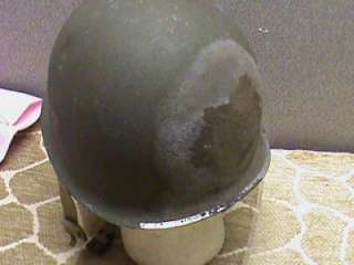 US WWII M 1 FIXED BALE HELMETMcCORD SHELL,MSA LINER  