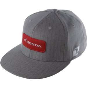 One Industries Honda Hulka Mens Flexfit Racewear Hat   Heather Gray 