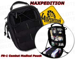 Maxpedition BLACK FR 1 Combat Medical Pouch 0226B *NEW*  