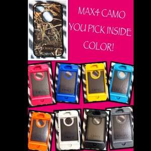 Otterbox Defender MAX 4 CAMO YOU PICK INSIDE COLOR! pink iPhone 4 4s 
