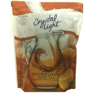 Crystal Light Natural Lemon Iced Tea 16 Pitcher Packs in 4.26oz Bag