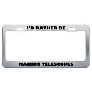   Be Making Telescopes Metal License Plate Frame Tag Holder: Automotive