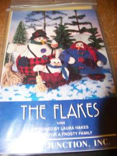 NEW the flakes snowmen craft pattern from indygo junction  
