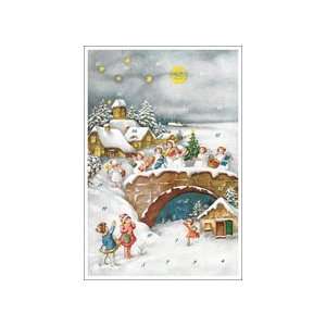  Angels Arrival Advent Calendar Card ~ Germany