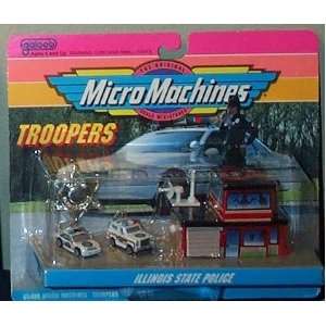  Illinois State Police Micro Machines Troopers Set #8: Toys 