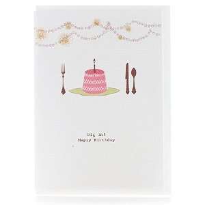  Dig In Birthday Cake Greeting Card 1 ea by Tokyomilk 