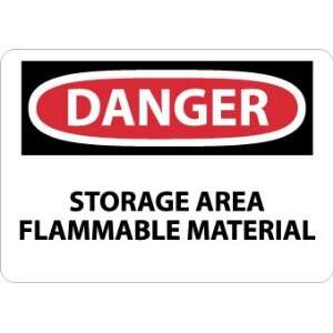  SIGNS STORAGE AREA FLAMMABLE MATER..: Home Improvement