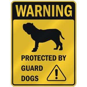 WARNING  NEAPOLITAN MASTIFFS PROTECTED BY GUARD DOGS  PARKING SIGN 