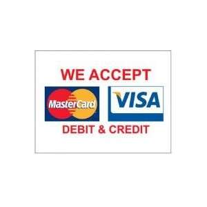   Business Banner Sign   Visa Mastercard