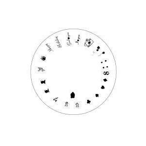  Design Wheel Spec Occas,Vegas Nail Master Stencil Shield Beauty