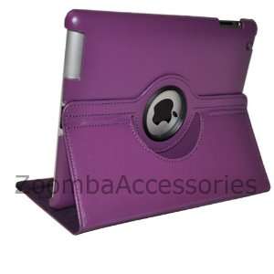 Zoomba iPad 3 360° Rotating Polyurethane Leather Smart Case Wake Up 