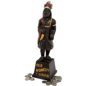   Cigar Store Indian Foundry Iron Mechanical Bank: Home & Kitchen