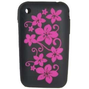 KingCase iPhone 3G & 3GS * Hawaiian Flowers * Soft Silicone Laser Case 