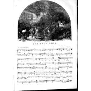  1853 Sheet Music Iron Ship Song Charles Mackay Bishop 