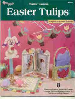 EASTER TULIPS~PLASTIC CANVAS PATTERNS~NEW ~ SALE ITEM  