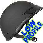   Motorcycle Half Helmet LOW PROFILE Matte FLAT Outlaw AX30030  