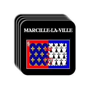 Pays de la Loire   MARCILLE LA VILLE Set of 4 Mini Mousepad Coasters