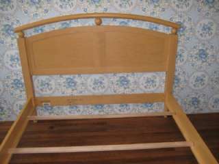 Ethan Allen American Dimensions Maple Double Arched Bed Natural 255 
