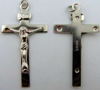 Crucifix Cross Jesus Christ Rosary Part Silver P  