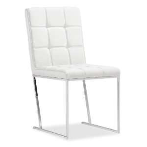  Zuo Squire Dining Chair White (set of 2): Home & Kitchen