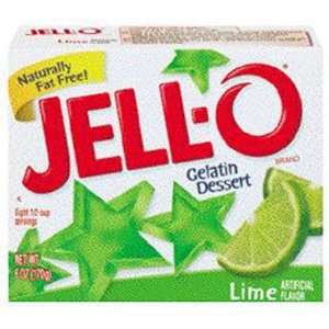 Jell O Lime Dessert Mix   24 Pack Grocery & Gourmet Food