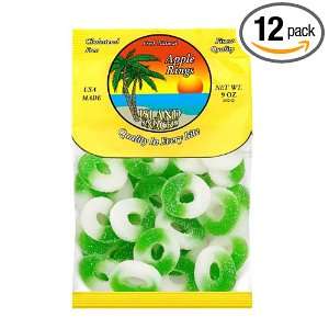 Island Snacks Rings, Apple, 9 Ounce (Pack of 12)  Grocery 