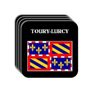 Bourgogne (Burgundy)   TOURY LURCY Set of 4 Mini Mousepad Coasters