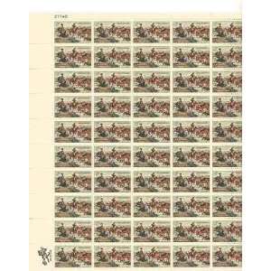  C.M. Russel/Jerked Down Sheet of 50 x 5 Cent US Postage 