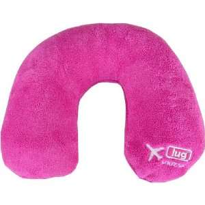 Rose Pink Lug Snuz Sac   U shape blanket and pillow set  