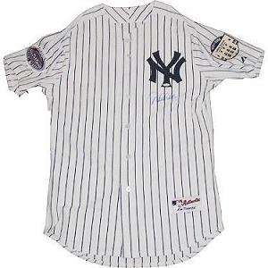 Derek Jeter Autographed/Hand Signed Authentic 2008 Yankees Home Jersey 