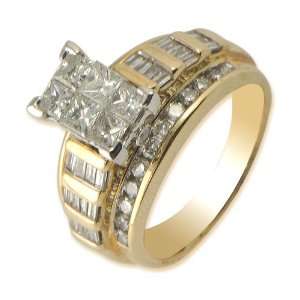  2.00cttw Natural White Baguette,Round and Princess Cut 