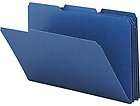 Smead 22541 Pressboard File Folders 3 Tab Legal Size Dark Blue 50 
