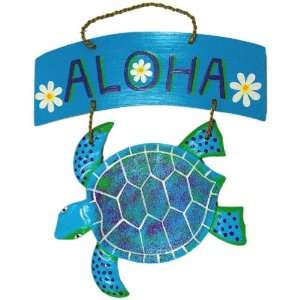  Hanging Honu Sign with Aloha