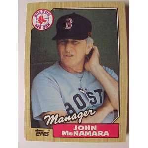  1987 Topps #368 John McNamara [Misc.]