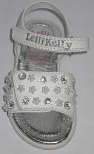 Lelli Kelly 8489 Bucaneve White Beaded Sandals shoe NEW  