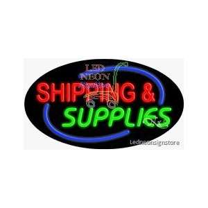  Shipping and Supplies Neon Sign 17 Tall x 30 Wide x 3 