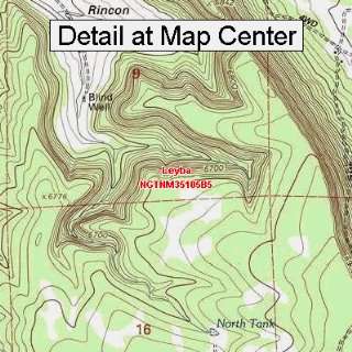  USGS Topographic Quadrangle Map   Leyba, New Mexico 