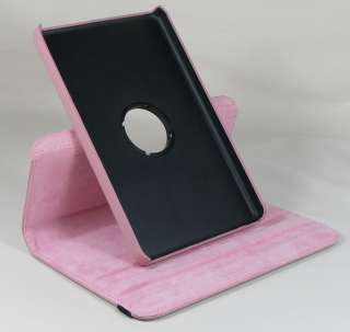   Rotation Leather Case Cover for  Kindle Fire   Baby Pink Color