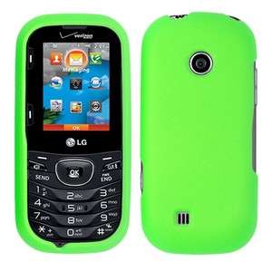 Rubber N Green Hard Case Phone Cover LG Cosmos 2 VN251  