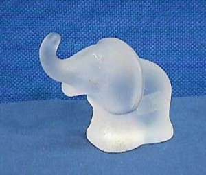 Stolzle Crystal Kristall Glass Paperweight Elephant  