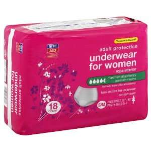  Rite Aid Underwear, 18 ea