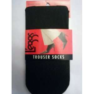  LEGGS TROUSER SOCKS BLACK sz 5 9 (1 PAIR) 91843 