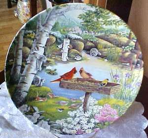 Knowles Collector Plate Springtime Friends 1st Issue in Natures 