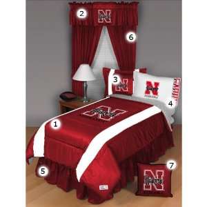  Nebraska Cornhuskers Full Size Sideline Bedroom Set 