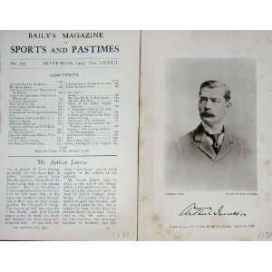  1904 Antique Portrait Mr Arthur James Jockey Sport: Home 