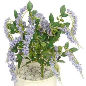   Mini Wisteria Bush Wedding Silk Flowers   Lavender 80: Home & Kitchen